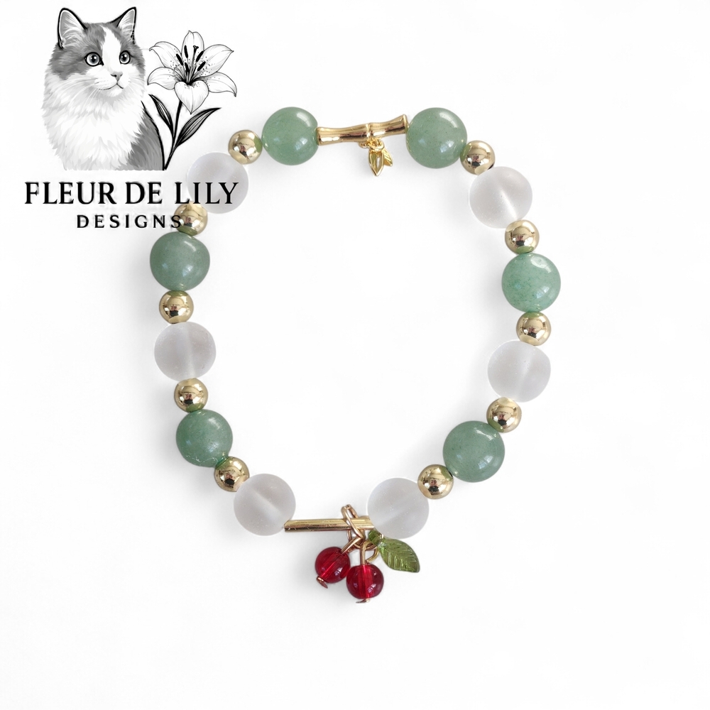 Natural Green Aventurine Matte Quartz Crystal Bracelet With 14K Gold Filled 10mm